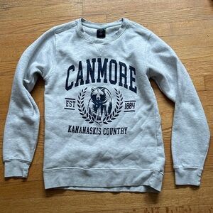 Gray Canmore Crewneck Sweater